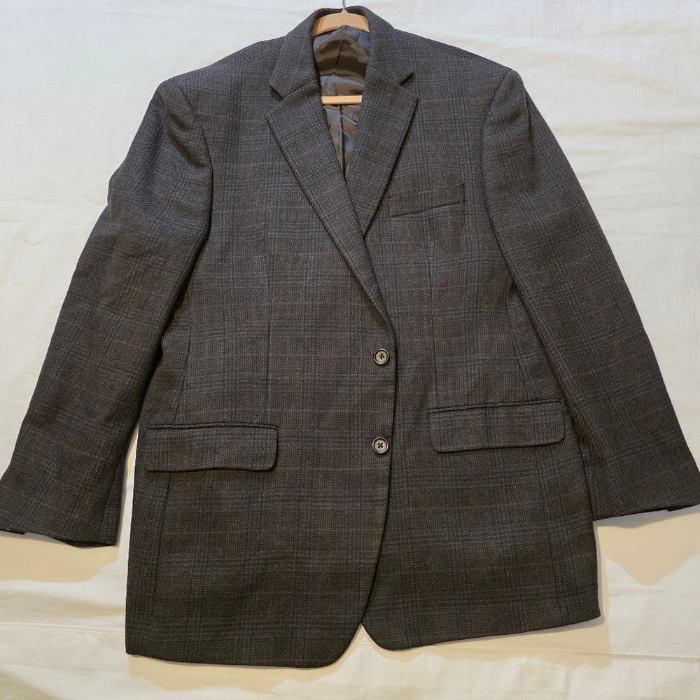 Ralph Lauren Brown Plaid Blazer 44R